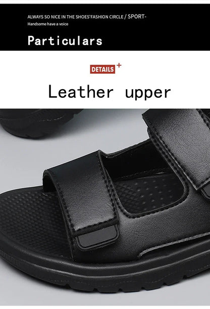 Lightweight Weave Men's Leather Sandals