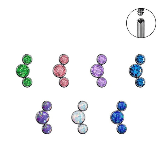 Green Opal Titanium Nose Labret