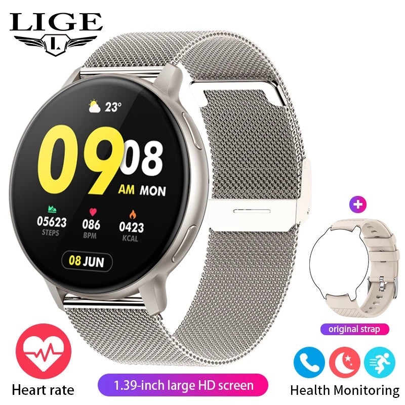 Women's Bluetooth Call Health Monitor Sports Smartwatch