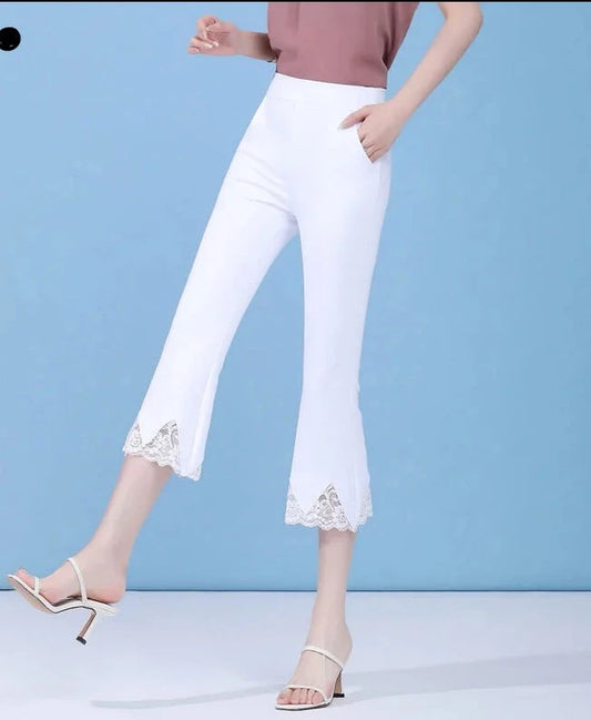 Summer High-Waist Flare Pants