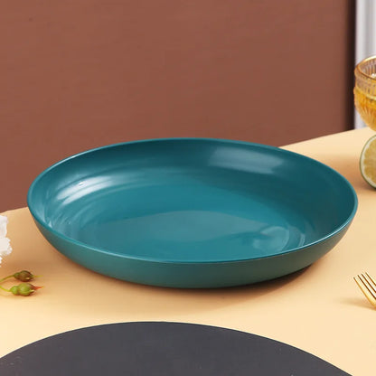 Durable Wheat Straw Oval Fish Plate