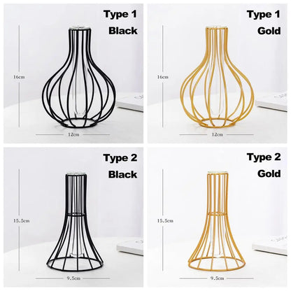 Vase en verre doré nordique moderne, décoration de maison