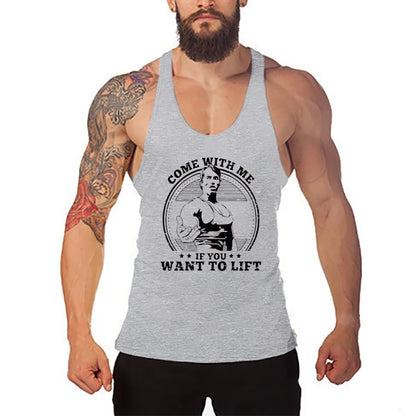 Men's Sleeveless Y-Back Stringer Tank Tops