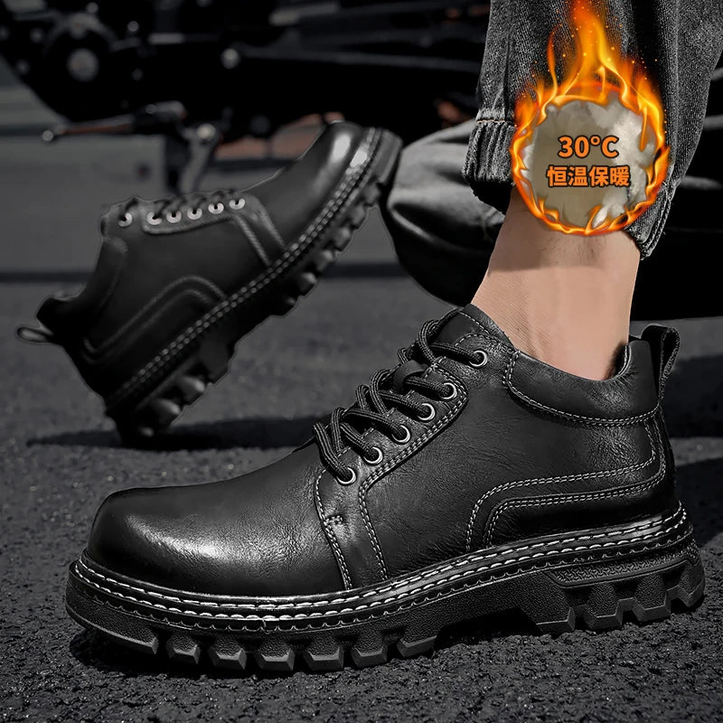Men's Genuine Leather Italian Work Boots