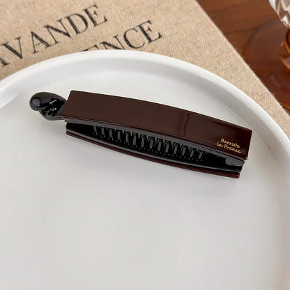 Pinces à cheveux torsadées - Pince verticale minimaliste pour queue de cheval