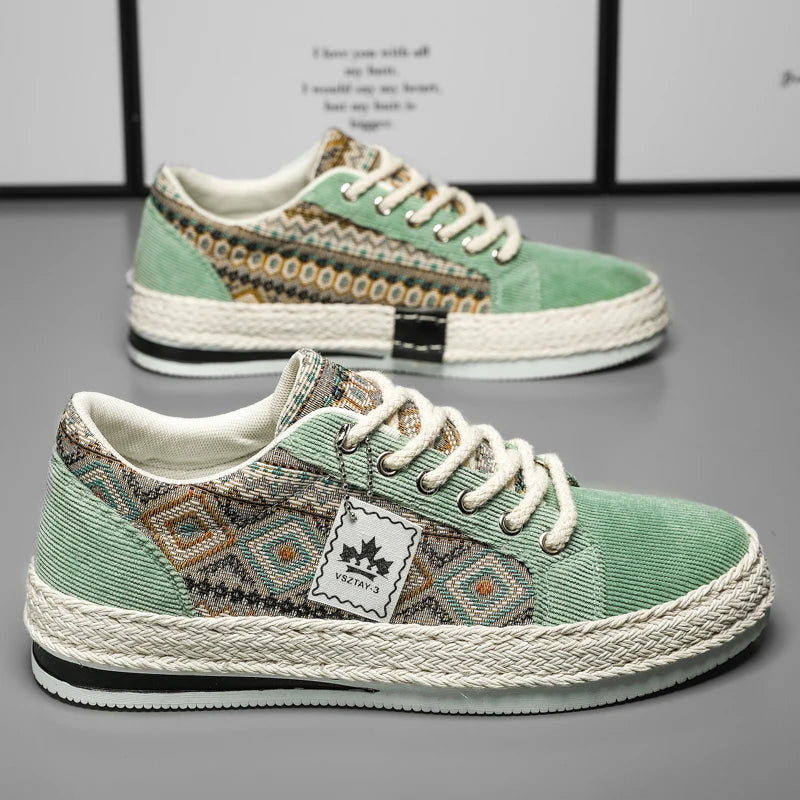 Breathable Men's Canvas Footwear