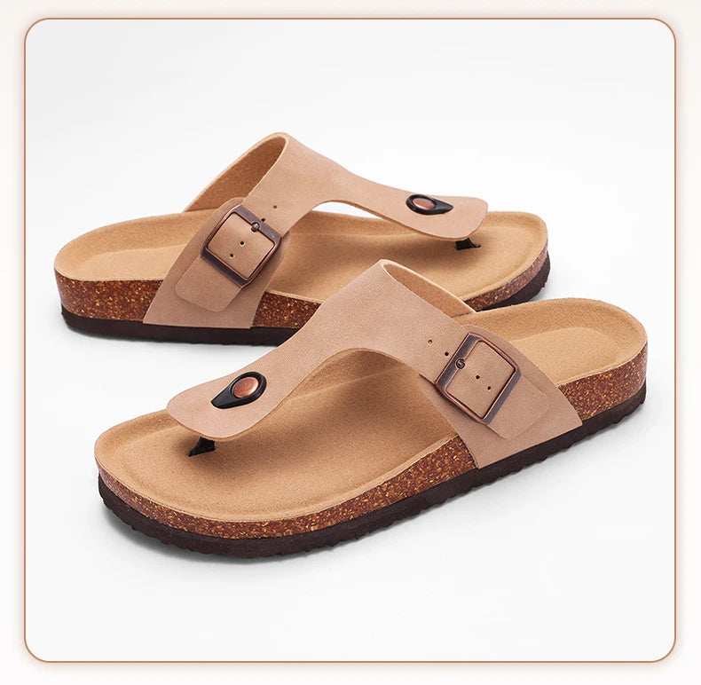 Men's Non-slip Open-toe Leather Soft Bottom Sandals