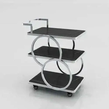 Metal Rolling Bar Kitchen Trolley