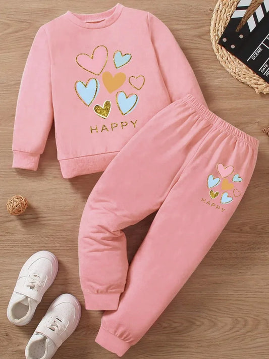 Baby Girl Long Sleeve Outfit- Toddler Infant Clothes Set