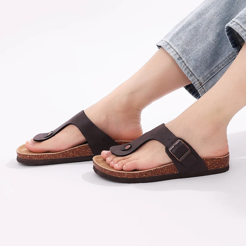 Men's Non-slip Open-toe Leather Soft Bottom Sandals