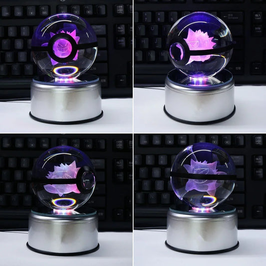 3D Pokemon Kristallkugel Nachtlicht 