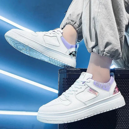 Baskets décontractées à lacets et plateforme