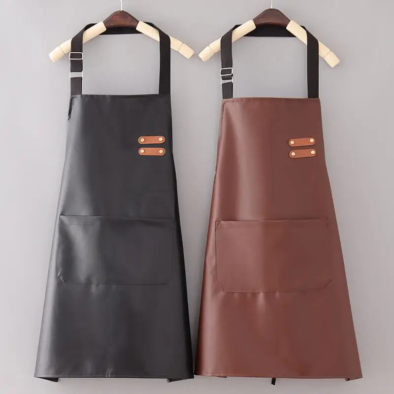 Tablier de cuisine rayé imperméable