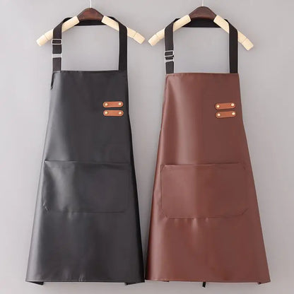 Tablier de cuisine rayé imperméable