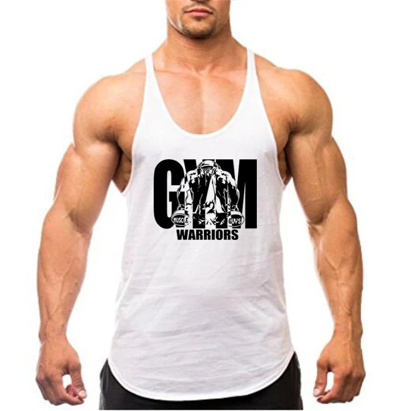 Atmungsaktive Baumwoll-Fitness-Tanktops für Herren