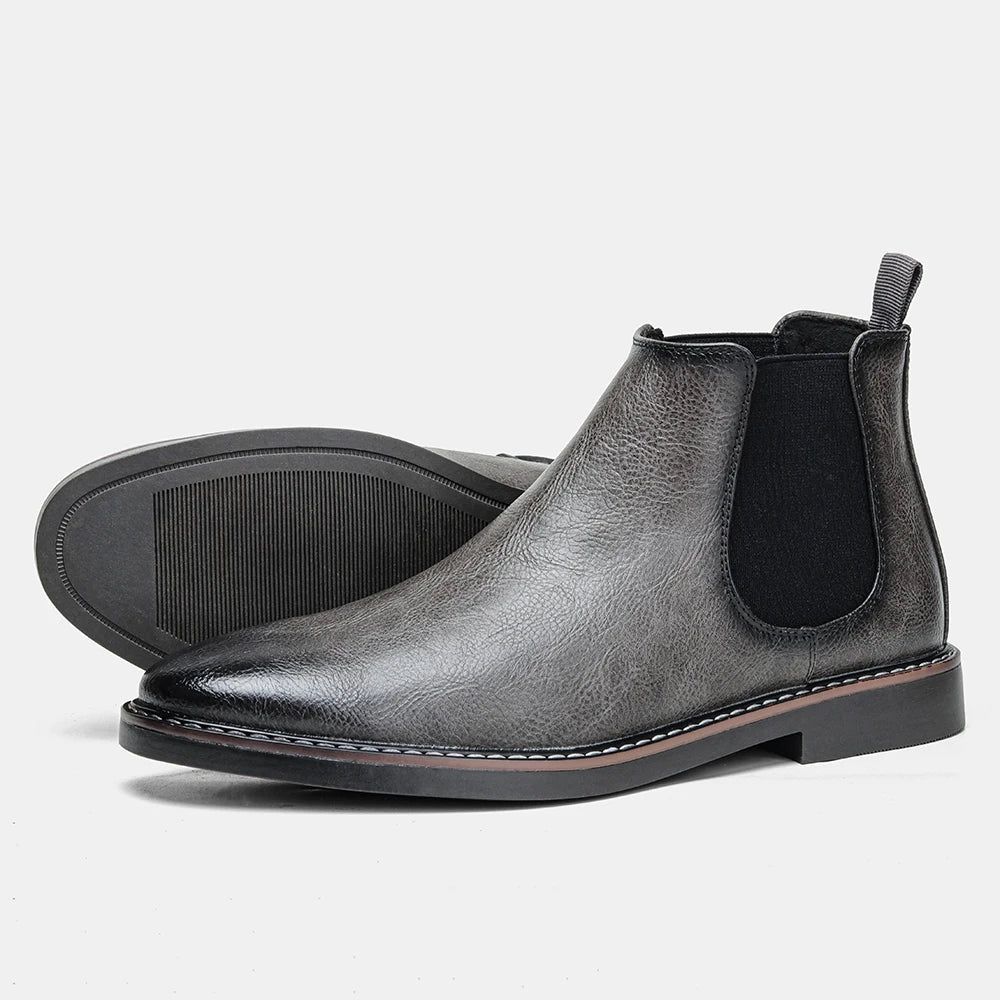 Bottines Chelsea en cuir élégantes pour hommes