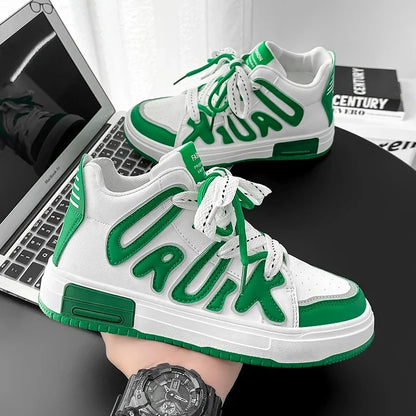 Baskets décontractées à lacets et plateforme