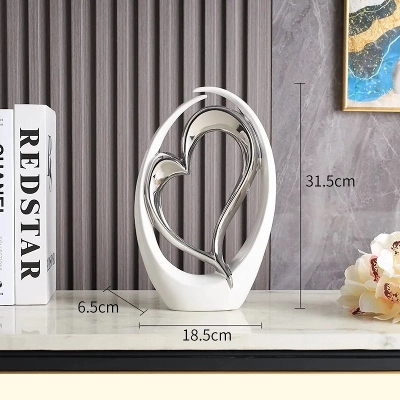 Décor double cœur pour le salon