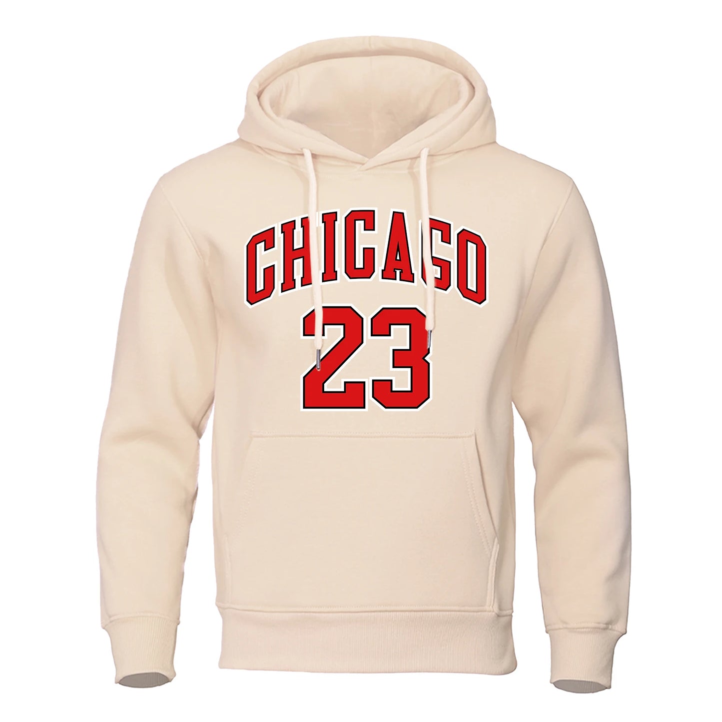 Sweat à capuche en polaire hip-hop Chicago 23 pour hommes