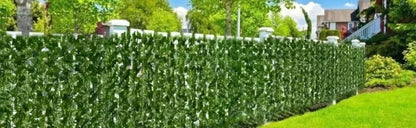 Clôture de confidentialité de mur végétal artificiel avec feuille en plastique