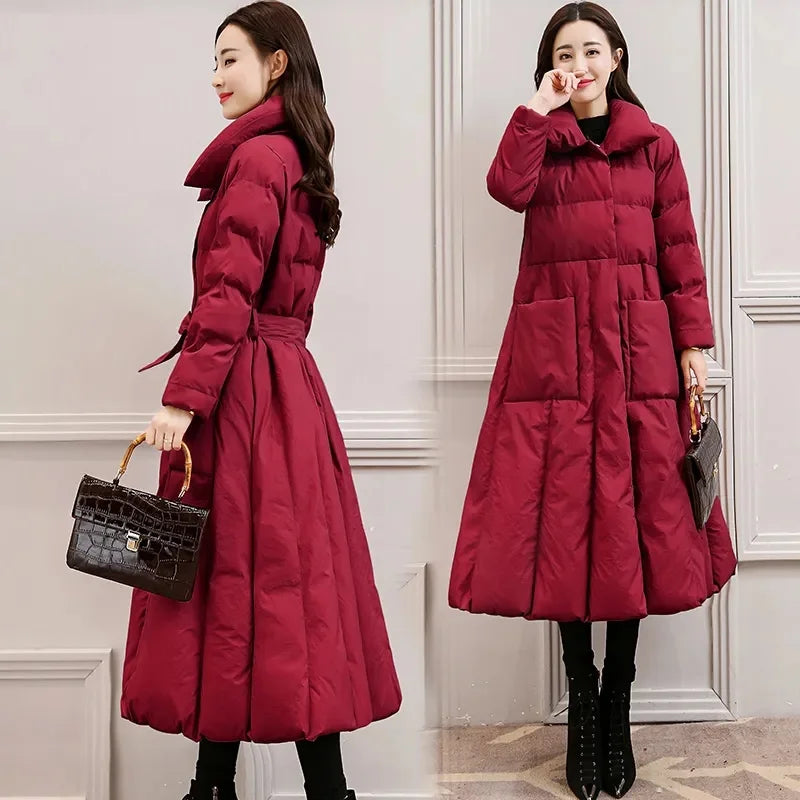 Women's Casual Long Down Parka