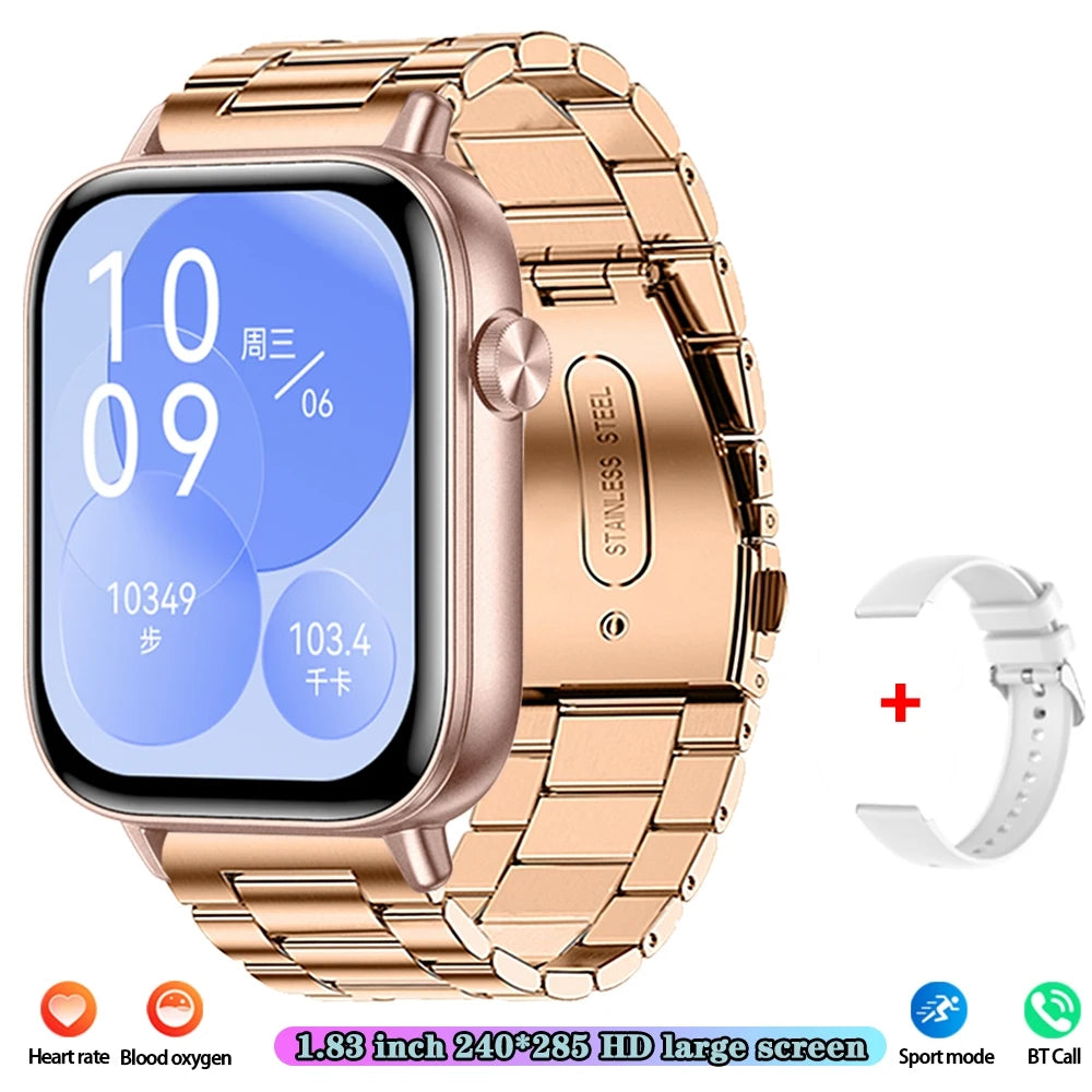 Unisex HD Touch Screen Sports Fitness Tracker Bluetooth Call Smartwatches