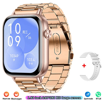 Unisex HD Touch Screen Sports Fitness Tracker Bluetooth Call Smartwatches