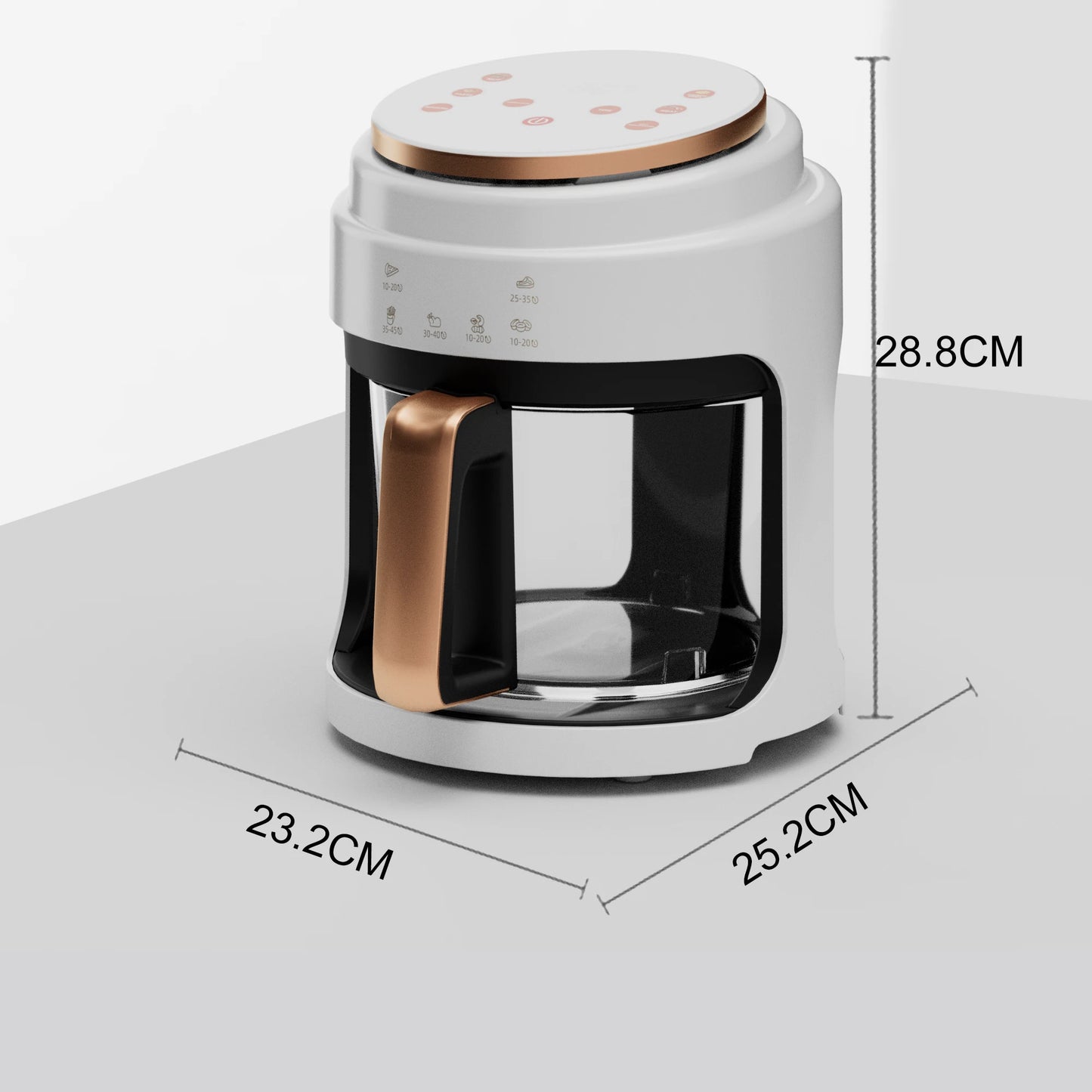 Multi-functional LED Touchscreen Automatic Oil-free Fryer