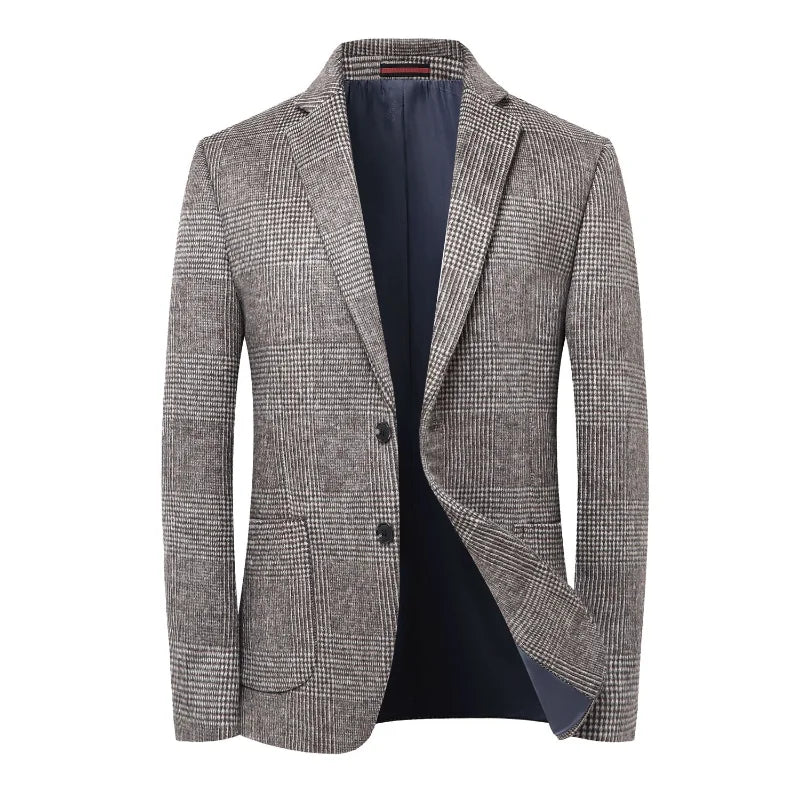 Blazers classiques à simple boutonnage pour hommes d'automne et d'hiver