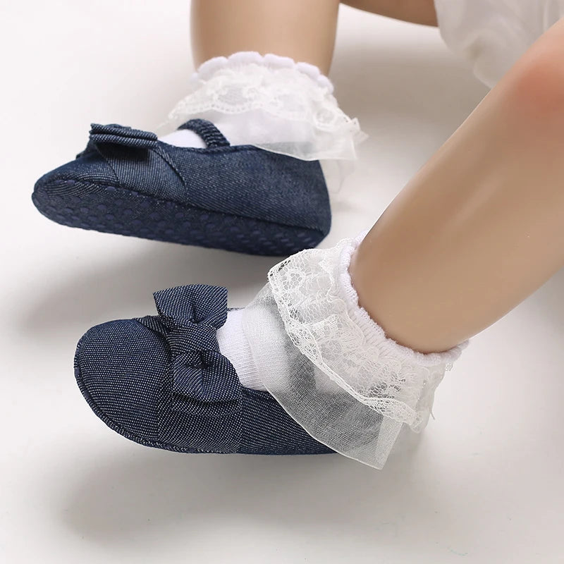 Non-slip Pink Newborn Baby Shoes