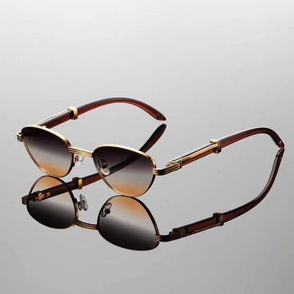 Lunettes de soleil rétro dégradées aux rayons UV