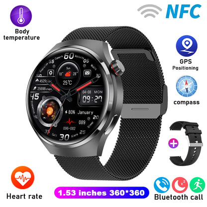 GT4 Sport Smart 1.5 IPS Display IP68 Bluetooth Call - Android Watch