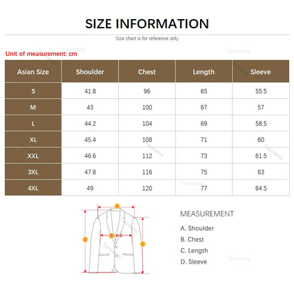 Lose drapierter formeller Mantel/Blazer für Herren im koreanischen Stil