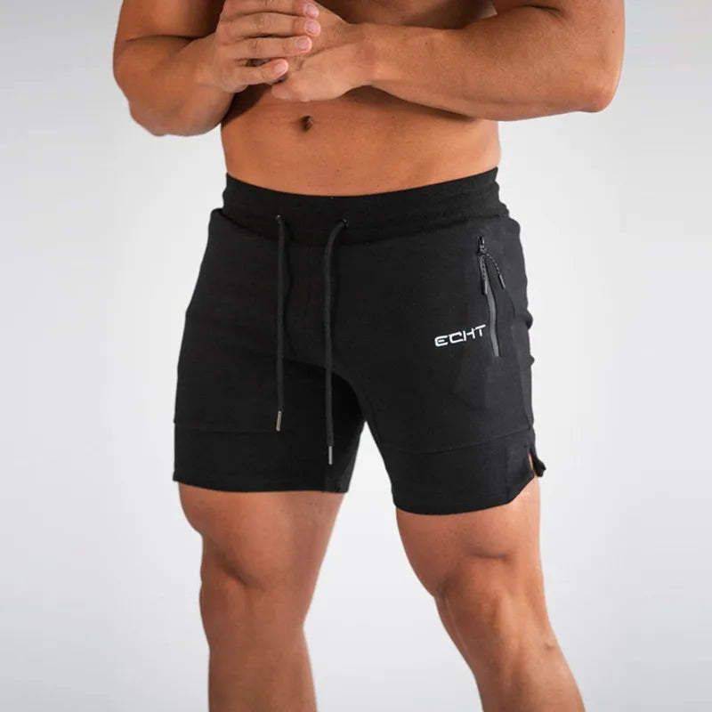 Men's Zip Pocket Sports Shorts for Gym & Running