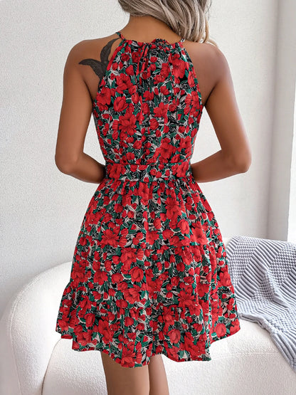 Böhmisches Sommerkleid mit Blumenmuster