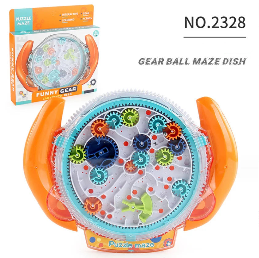 Puzzle 3D pour enfants, labyrinthe à billes et engrenages amusants