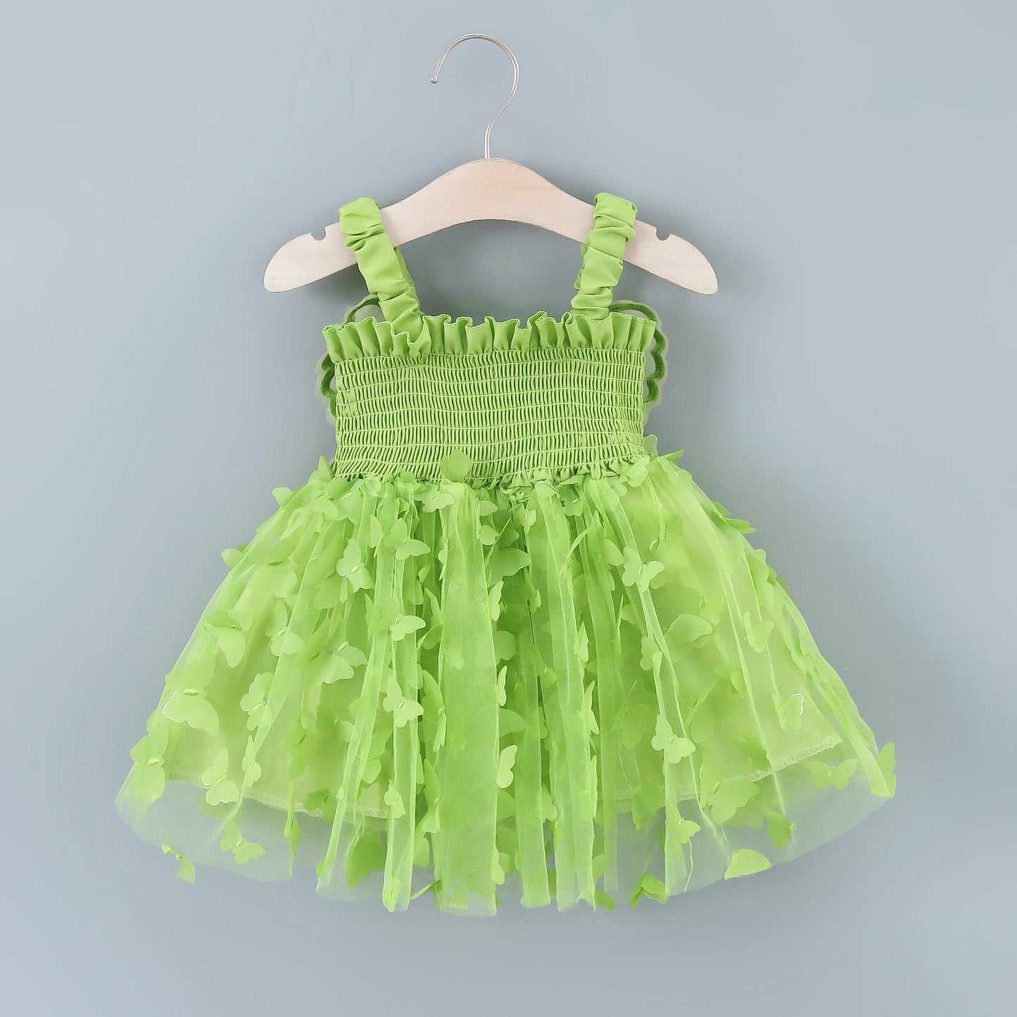 Robe Ailes de Papillon Fille - Jupe Brodée Bébé