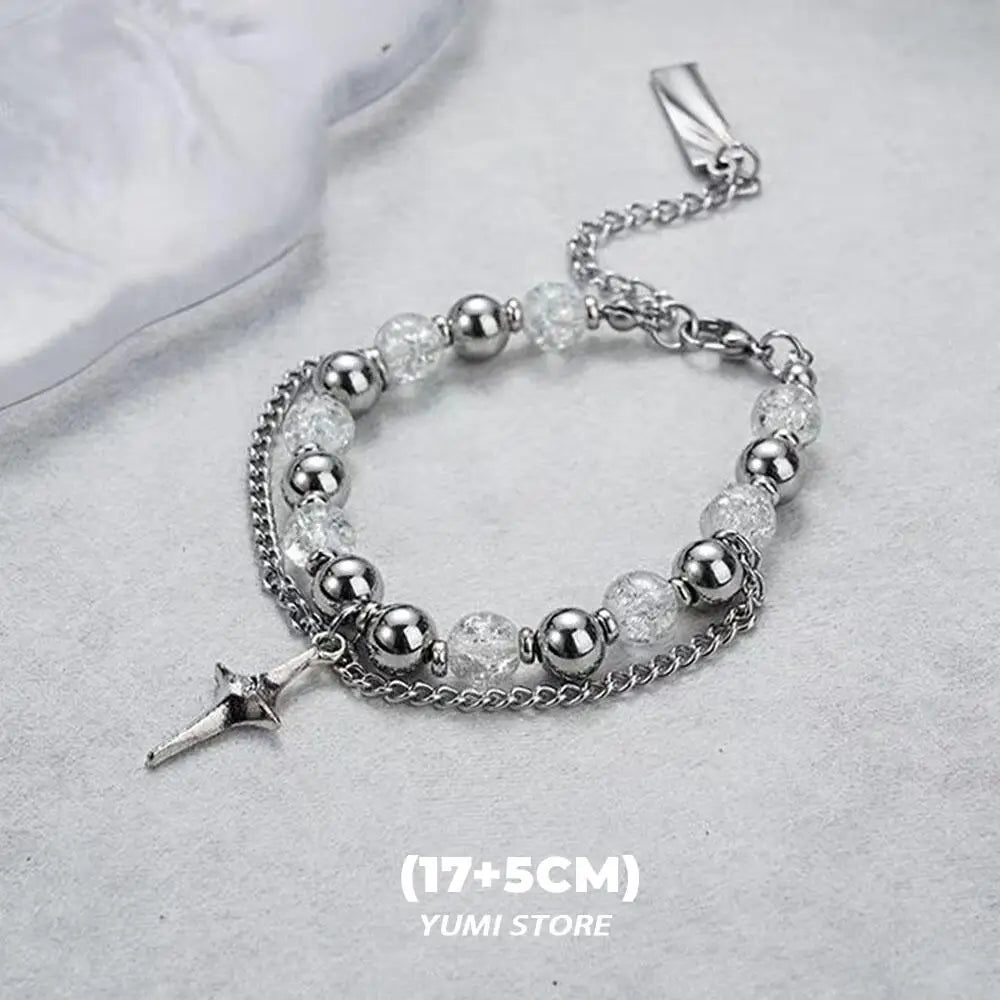 European Sterling Silver Couple Bracelets