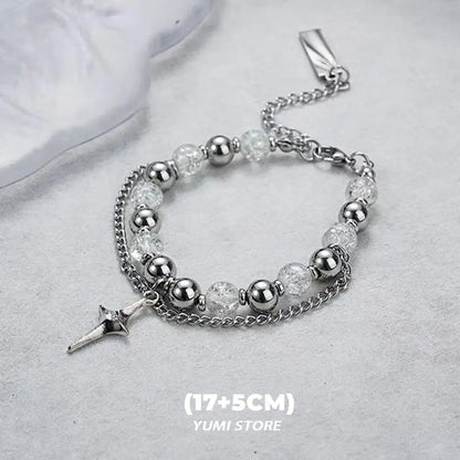 European Sterling Silver Couple Bracelets