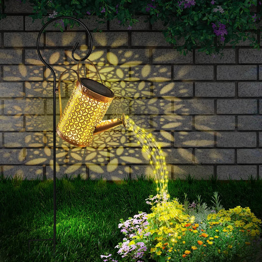 Solar Watering Can Cascading Lights
