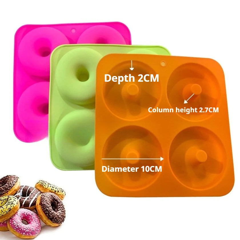 Silicone 4-Hole Donut Mold