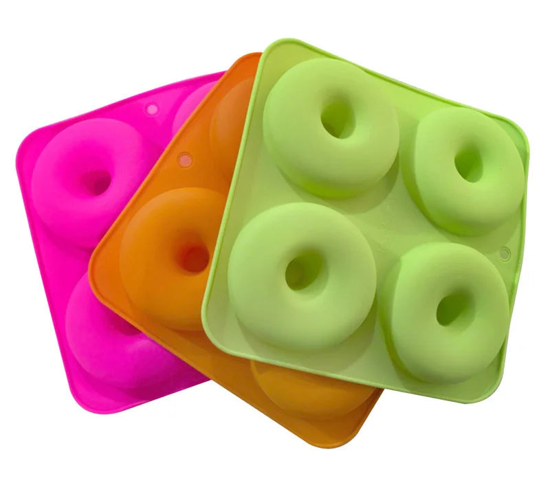 Silicone 4-Hole Donut Mold