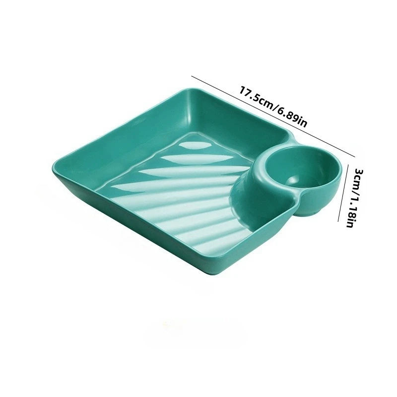 Square Plastic Dumpling Plate