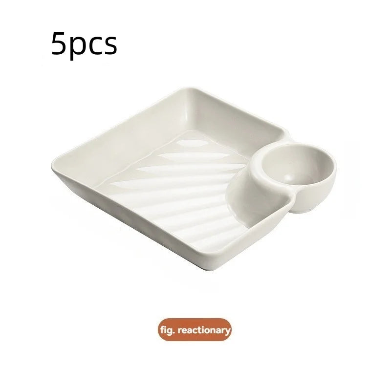 Square Plastic Dumpling Plate
