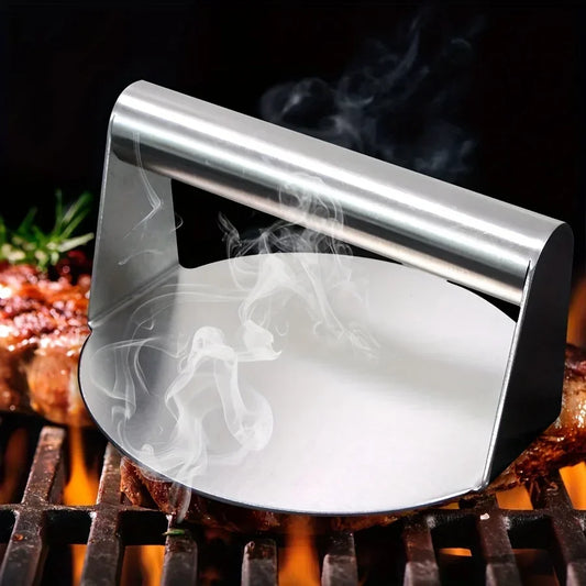 Stainless Steel Burger Press Mold - Kitchen Meat Masher