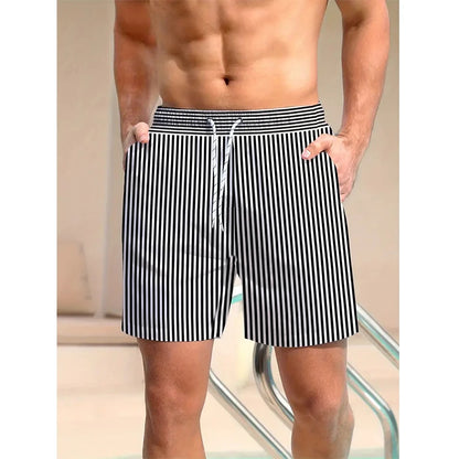 Striped Athletic Shorts