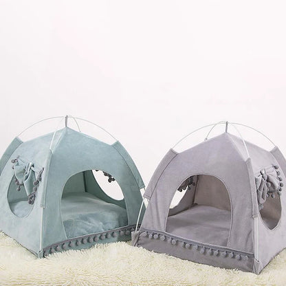 Sweet Princess Foldable Cat Tent Bed