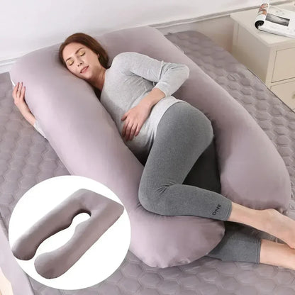 U-Shaped Cotton Pregnancy Pillow