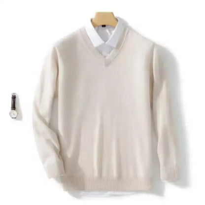 Men's Autumn/Winter V-Neck Cashmere Sweater