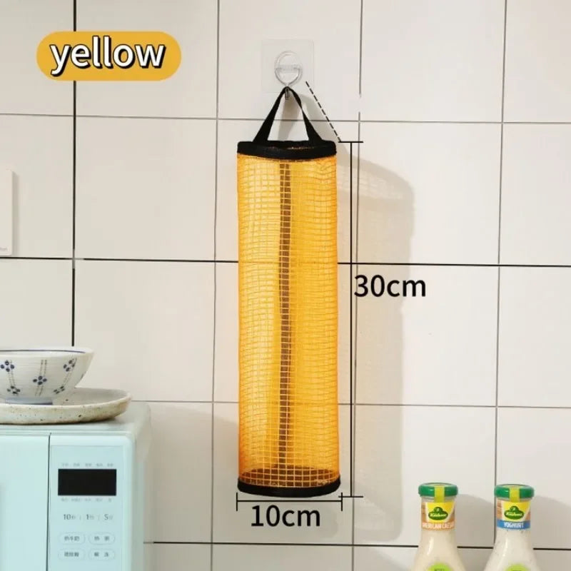 Wall-Mounted Kitchen Grocery Bag - Plastic Storage Bag
